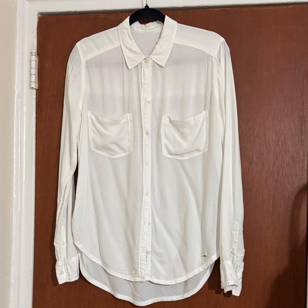 Abercrombie & Fitch Cream Button Down Shirt